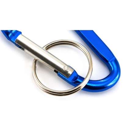 Mousqueton en Aluminium Personnalisé Idéal pour vos Clés - Zoko Matières : aluminium Couleurs : bleu personnalisable avec votre 