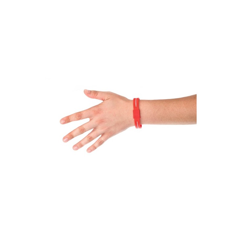 Bracelet Éco-responsable Unique Energy Couleurs : blanc marquage couleur éclatante