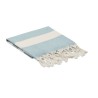 Fouta  et élégante personnalisée 140 gr/m² AGOURA Matières : coton recyclé Couleurs : bleu goodies entreprise design
