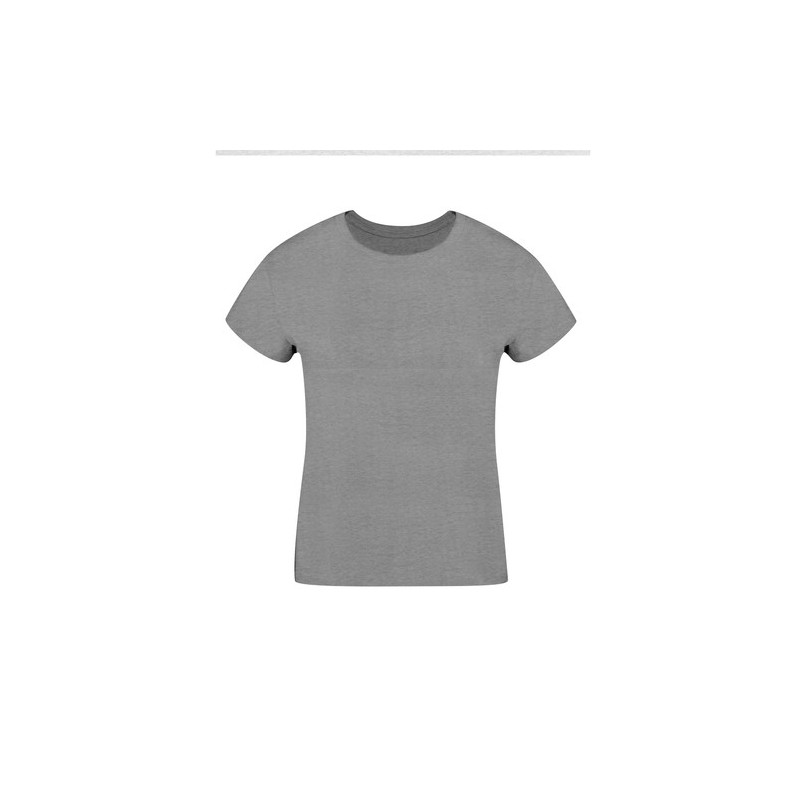 T-Shirt Femme Personnalisé 100% Coton Confort Optimal Seiyo Matières : coton Taille textile : XXL Couleurs : gris accessoire évé