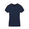 T-Shirt Femme Personnalisé 100% Coton Confort Optimal Seiyo Matières : coton Taille textile : M Couleurs : bleu impression haute