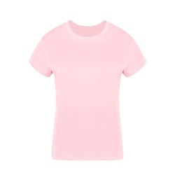 T-Shirt Femme Personnalisé 100% Coton Confort Optimal Seiyo Matières : coton Taille textile : M Couleurs : doré marquage couleur