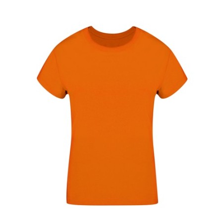 T-Shirt Femme Personnalisé 100% Coton Confort Optimal Seiyo Matières : coton Taille textile : L Couleurs : doré impression haute