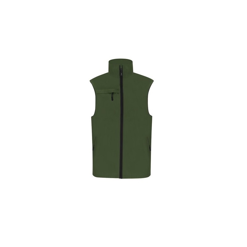 Gilet Personnalisé Pas Cher Dervik Matières : polyester Taille textile : L Couleurs : vert bouteille impression haute définition