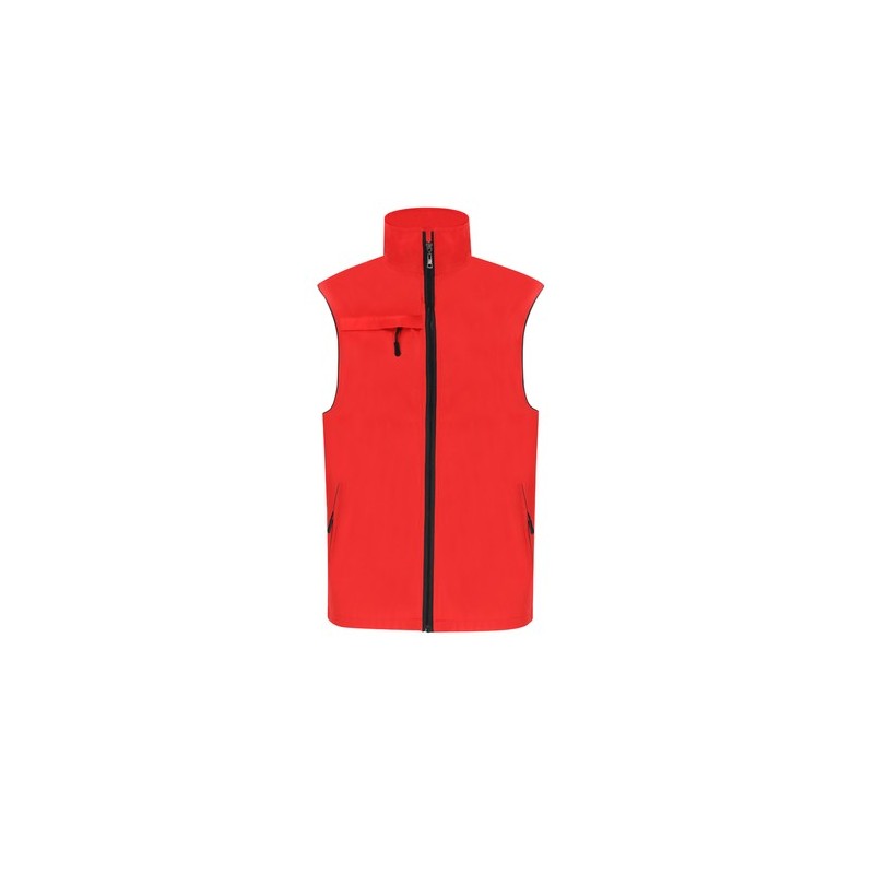 Gilet Personnalisé Pas Cher Dervik Matières : polyester Taille textile : XXL Couleurs : rouge marquage couleur éclatante