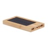 Powerbank solaire  personnalisée 4000 mAh - ARENA SOLAR Matières : bambou Couleurs : bois