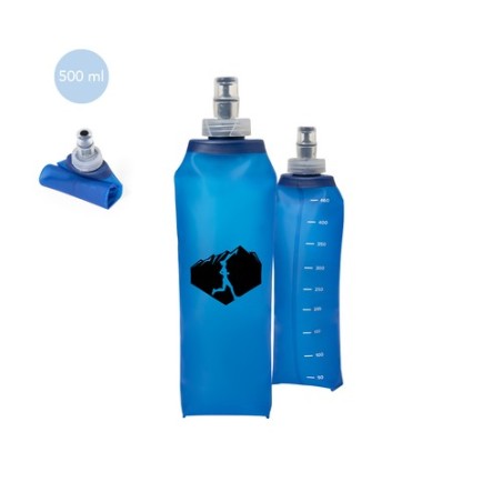 Bidon Pliable Pratique Personnalisé pour Vélo - Poel Matières : TPU Couleurs : transparent cadeau entreprise pas cher