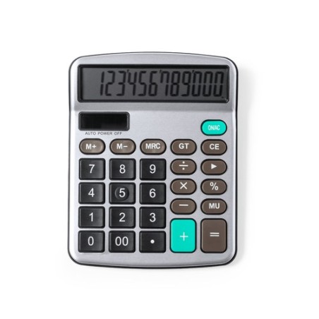 Calculatrice Personnalisée Éco-responsable avec Précision et Design Tueris pas cher Matières : aluminium Couleurs : gris