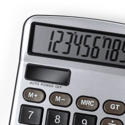 Calculatrice Personnalisée Éco-responsable avec Précision et Design Tueris pas cher Matières : aluminium Couleurs : gris goodies