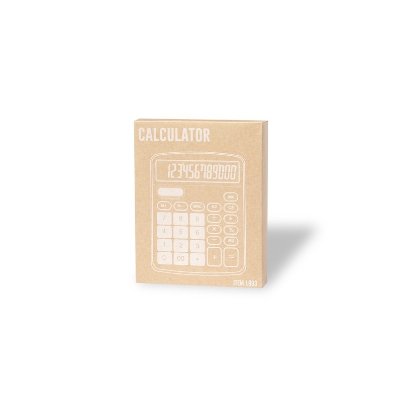 Calculatrice Personnalisée Éco-responsable avec Précision et Design Tueris pas cher Matières : aluminium Couleurs : gris marquag