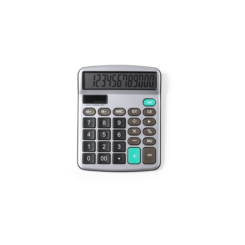 Calculatrice Personnalisée Éco-responsable avec Précision et Design Tueris pas cher Matières : aluminium Couleurs : gris livrais