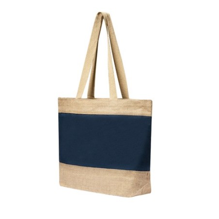 Sac de Plage Élégant et Résistant Personnalisé Raxnal Matières : coton Couleurs : bleu marine objet publicitaire robuste