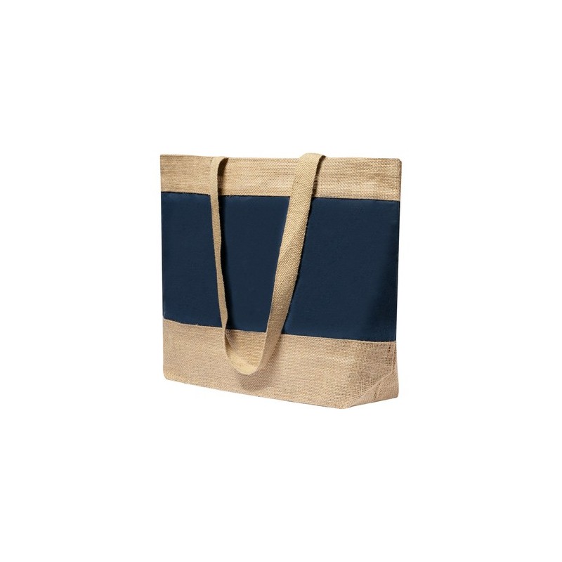 Sac de Plage Élégant et Résistant Personnalisé Raxnal Matières : coton Couleurs : bleu marine cadeau affaires élégant