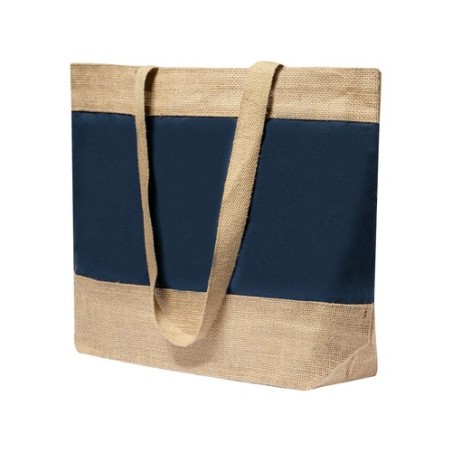 Sac de Plage Élégant et Résistant Personnalisé Raxnal Matières : coton Couleurs : bleu marine cadeau affaires élégant