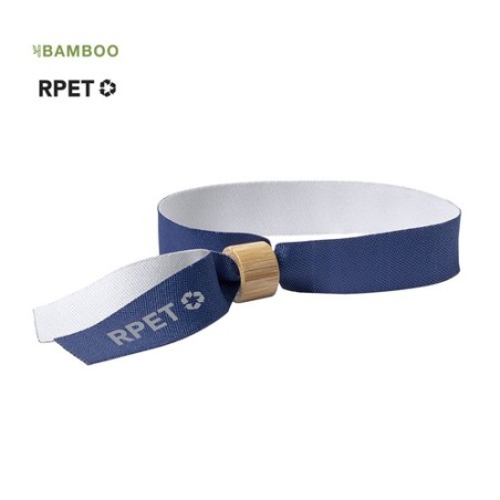 Bracelet Éco-responsable Personnalisé Événementiel - Broch Matières : bambou Couleurs : bleu marine objet promotionnel éco-respo