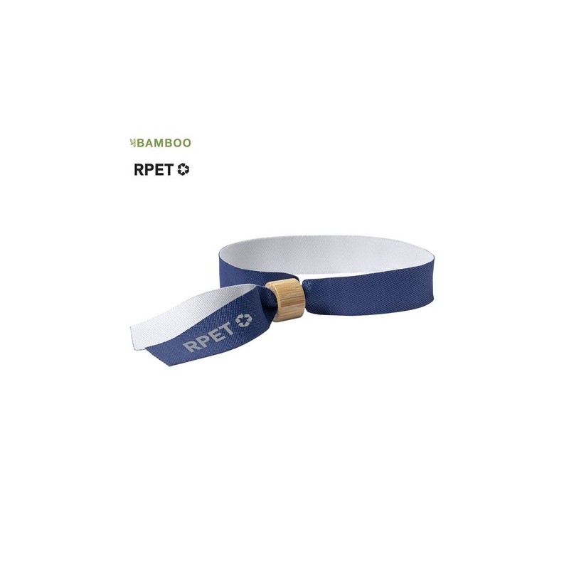 Bracelet Éco-responsable Personnalisé Événementiel - Broch Matières : bambou Couleurs : noir impression haute définition