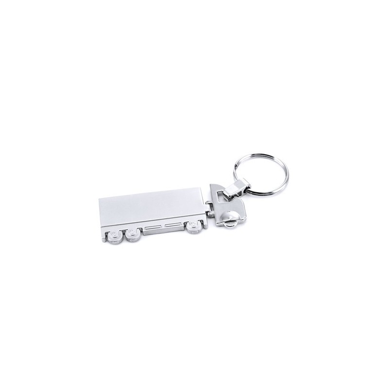 Porte-Clés Personnalisé Ecologique Trailer Matières : métal personnalisable avec votre logo