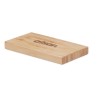 Powerbank solaire  personnalisée 4000 mAh - ARENA SOLAR Matières : bambou Couleurs : bois impression haute définition