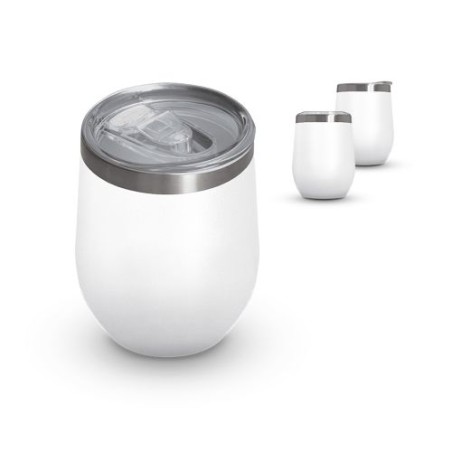MUG ISOTHERME DOUBLE PAROI INOX AVEC COUVERCLE EN INOX RECYCLE