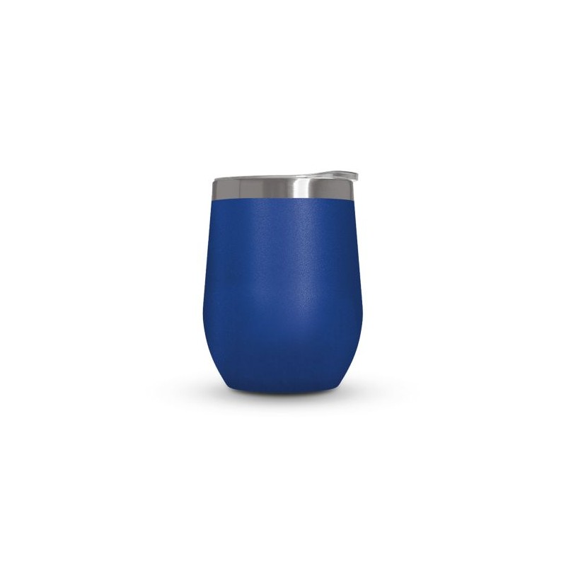 Mug Isotherme Double Paroi Éco-responsable en Inox avec Couvercle en Inox Recyclé - Personnalisable objet promo petit budget