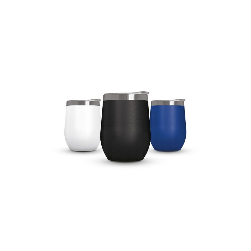 Mug Isotherme Double Paroi Éco-responsable en Inox avec Couvercle en Inox Recyclé - Personnalisable goodies publicitaire événeme
