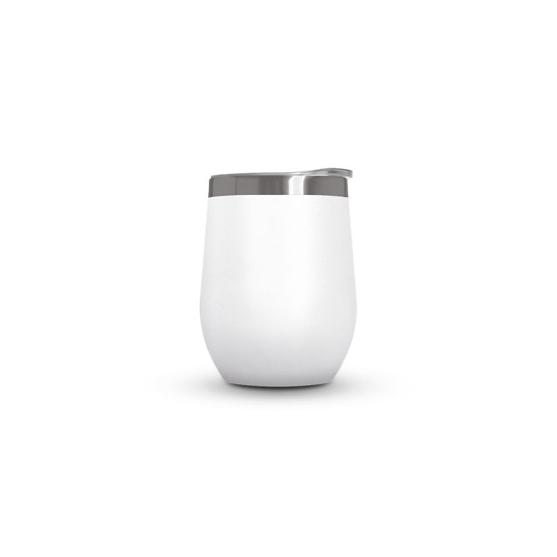 Mug Isotherme Double Paroi Éco-responsable en Inox avec Couvercle en Inox Recyclé - Personnalisable personnalisation sur mesure