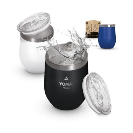 Mug Isotherme Double Paroi Éco-responsable en Inox avec Couvercle en Inox Recyclé - Personnalisable cadeau entreprise pas cher