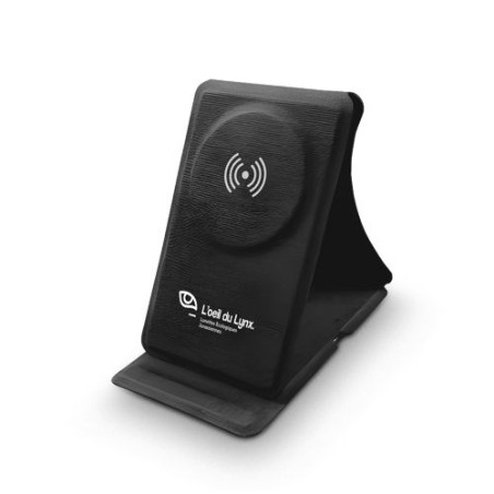 Chargeur Induction Éco-responsable 3 en 1 Pliable en rPET cadeau entreprise pas cher