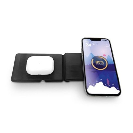 Chargeur Induction Éco-responsable 3 en 1 Pliable en rPET impression haute définition
