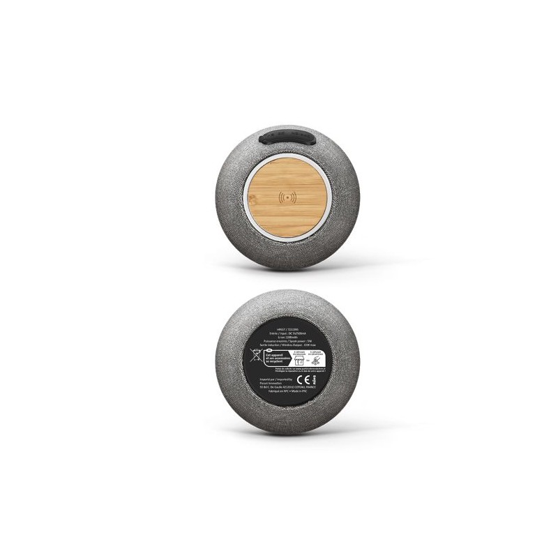 Enceinte Bluetooth 5W et chargeur à induction 15W personnalisé high-tech personnalisable avec votre logo