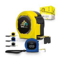 Mètre Ruban Jaune Pratique 5 m x 19 mm en Coque Plastique - Outil Publicitaire Personnalisé 2