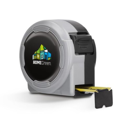 Mètre Ruban Jaune Pratique 5 m x 19 mm en Coque Plastique - Outil Publicitaire Personnalisé livraison express 24h 48h