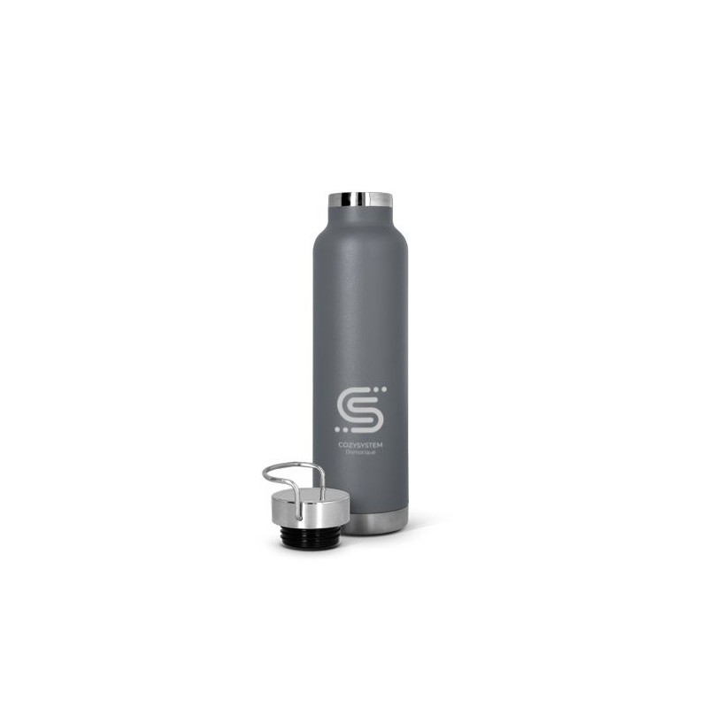 Gourde isotherme double-paroi en inox 65 cl personnalisable cadeau collaborateur premium