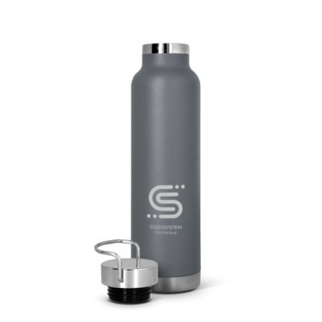 Gourde isotherme double-paroi en inox 65 cl personnalisable cadeau collaborateur premium