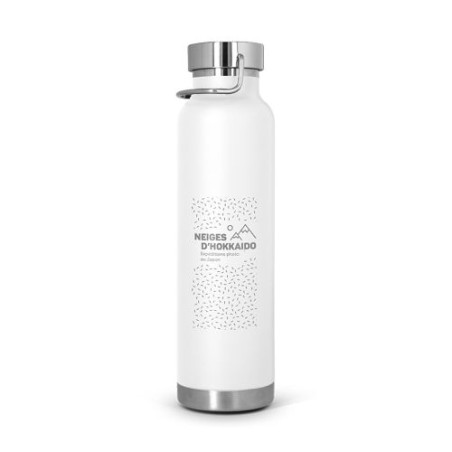 Gourde isotherme double-paroi en inox 65 cl personnalisable accessoire événementiel unique