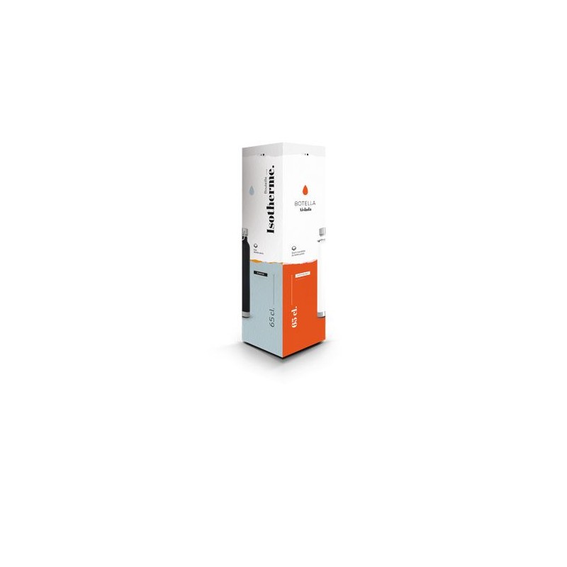 Gourde isotherme double-paroi en inox 65 cl personnalisable cadeau affaires élégant