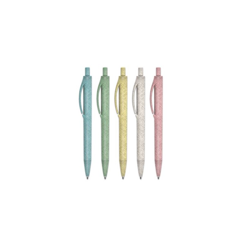 Stylo Bille Éco-responsable à Écriture Fluide et Précise - Corps et Clip Plastique Bio-Sourcé objet promotionnel éco-responsable