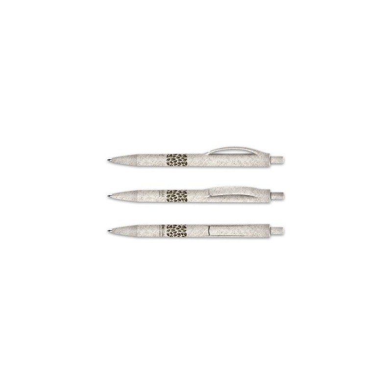 Stylo Bille Éco-responsable à Écriture Fluide et Précise - Corps et Clip Plastique Bio-Sourcé objet publicitaire robuste