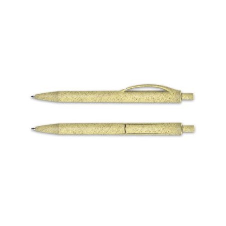 Stylo Bille Éco-responsable à Écriture Fluide et Précise - Corps et Clip Plastique Bio-Sourcé objet promo petit budget
