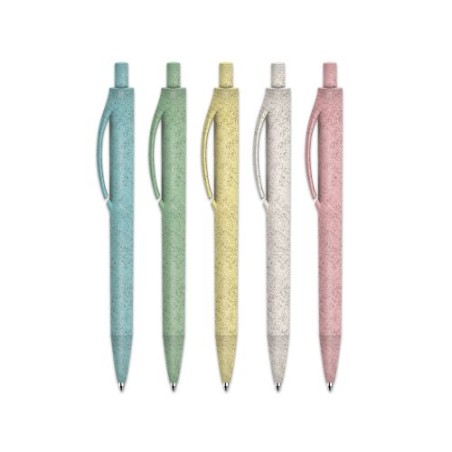 Stylo Bille Éco-responsable à Écriture Fluide et Précise - Corps et Clip Plastique Bio-Sourcé personnalisation rapide en France