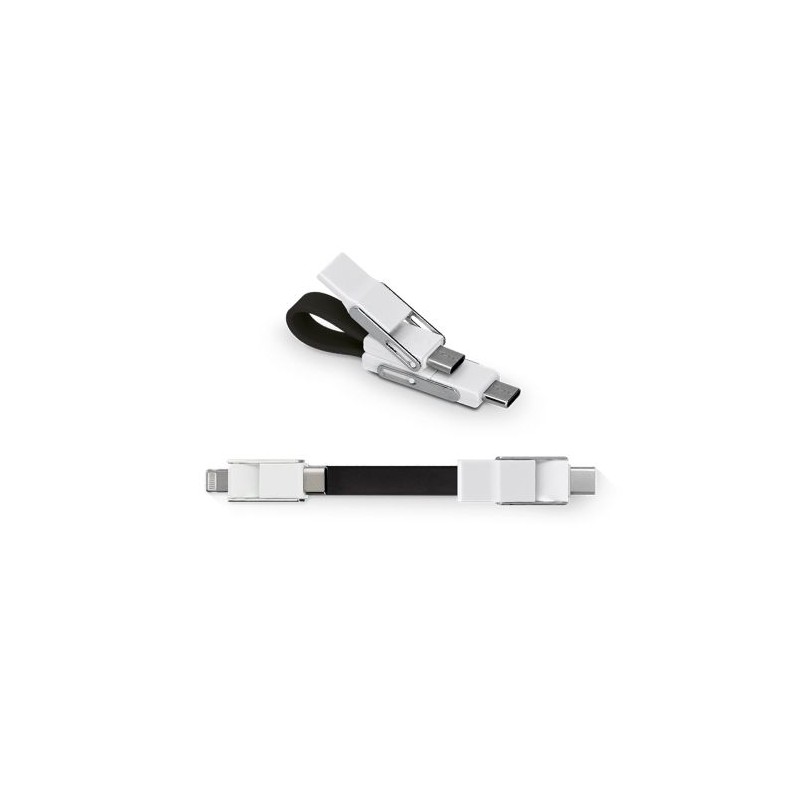 Câble rapide 20W 6 en 1 pour transfert de données - Objets publicitaires personnalisés cadeau entreprise pas cher