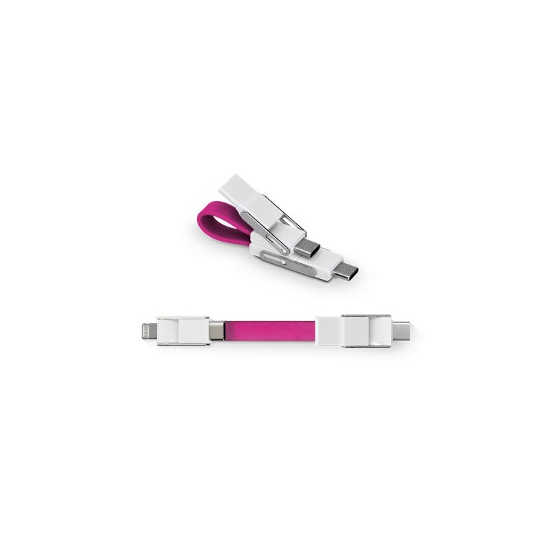Câble rapide 20W 6 en 1 pour transfert de données - Objets publicitaires personnalisés goodies publicitaire événementiel