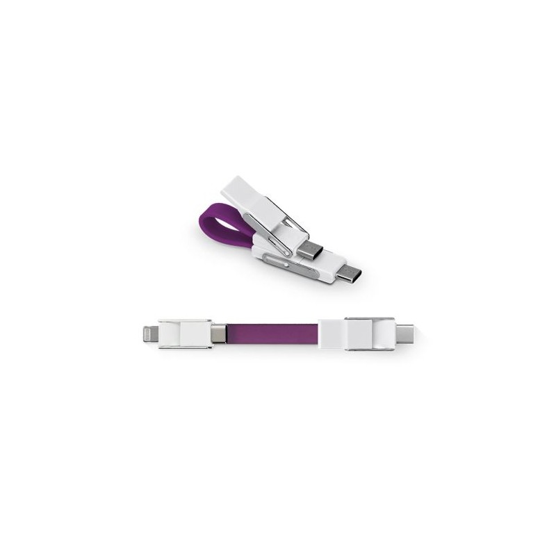 Câble rapide 20W 6 en 1 pour transfert de données - Objets publicitaires personnalisés personnalisable avec votre logo