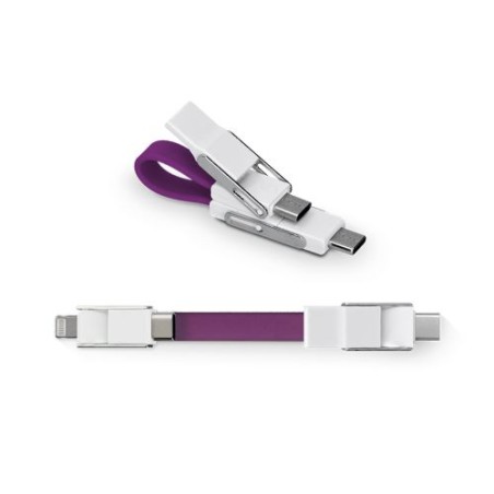 Câble rapide 20W 6 en 1 pour transfert de données - Objets publicitaires personnalisés personnalisable avec votre logo