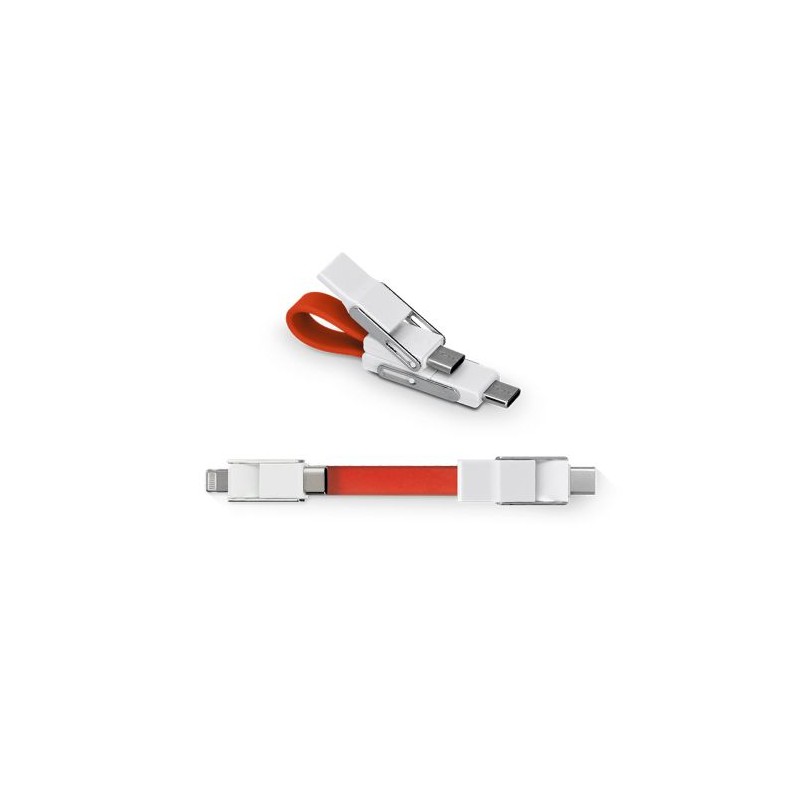 Câble rapide 20W 6 en 1 pour transfert de données - Objets publicitaires personnalisés impression haute définition