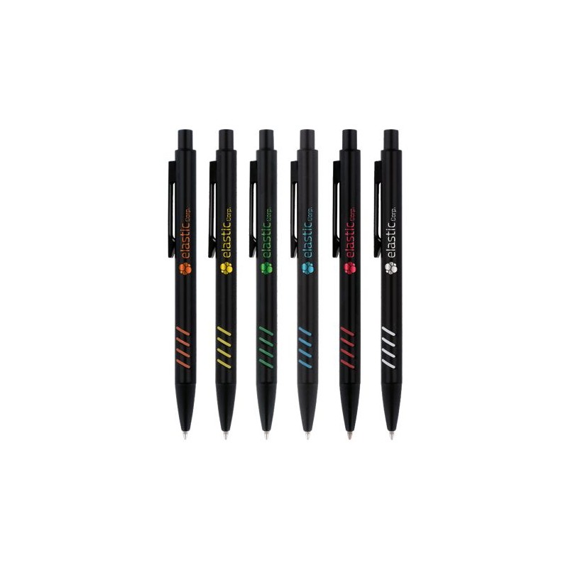 Stylo Bille Écriture Bleu avec Corps en Métal