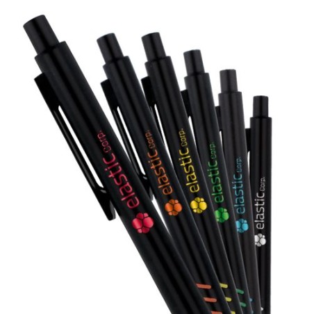 Stylo Bille Écriture Bleu avec Corps en Métal