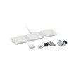 Chargeur pliable personnalisé 3 en 1 - ORIO Matières : ABS Couleurs : blanc