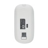 Souris sans fil rechargeable  personnalisée - CURVY C Matières : ABS recyclé Couleurs : blanc goodies publicitaire événementiel