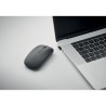 Souris sans fil rechargeable  personnalisée - CURVY C Matières : ABS recyclé Couleurs : noir marquage couleur éclatante